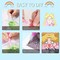Cute 5D Diamond Art Kits with Wooden Frame, Kawaii DIY Painting Art for Adults Kids, Diamond Arts and Crafts Sets, Big Gem Full Drill Diamond Dots for Women (Moon)